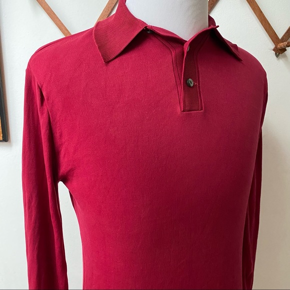 🍄 3/$30 Vintage 1970s Long Sleeve Polo Shirt - Picture 7 of 12